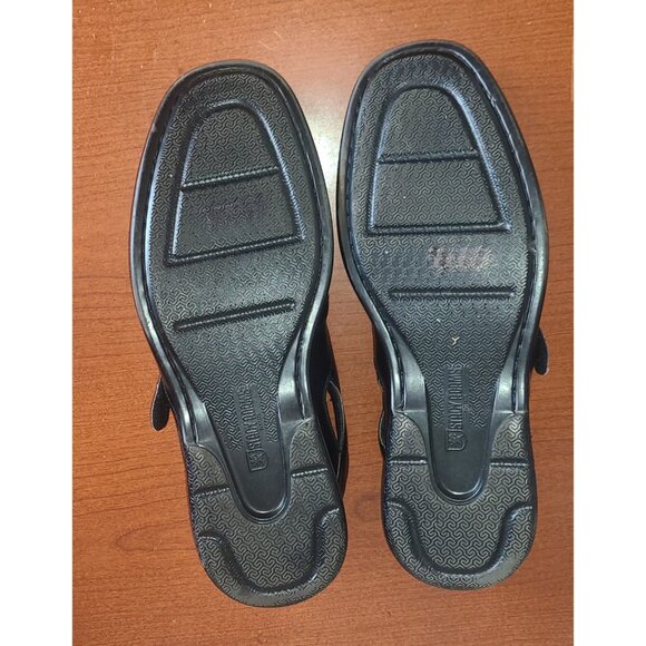 STACY ADAMS Men's 14M Shoes Argosy Closed-Toe Fisherman Hook loop Black - Picture 6 of 10